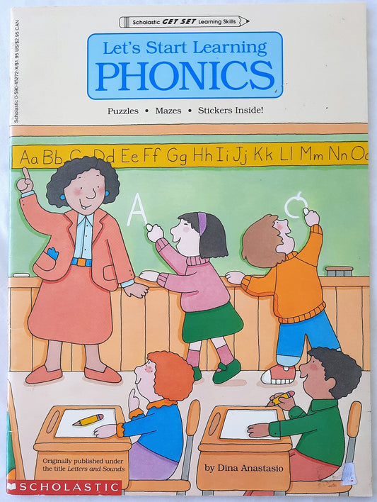 Let's Start Learning Phonics by Dina Anastasio (Very good,1992, Pbk,32 pgs)