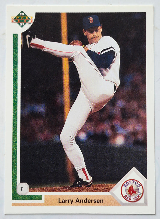 Andersen Larry Boston Red Sox Pitcher #41 Upper Deck 1991 Baseball Card