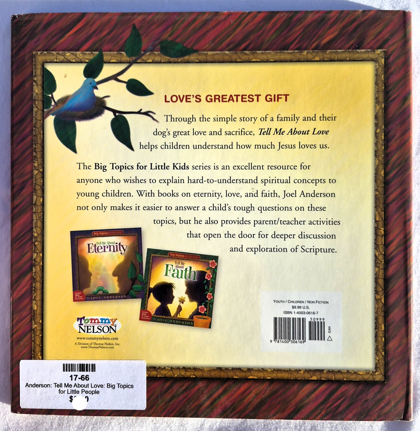 Erzähl mir von Liebe: Große Themen für kleine Leute von Joel Anderson (Neu, 2005, geb., 32 Seiten, Thomas Nelson)