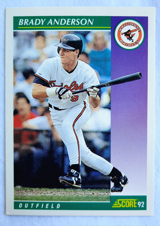 Score '92 Brady Anderson Baltimore Orioles Outfield #365 Baseball Card Near Mint