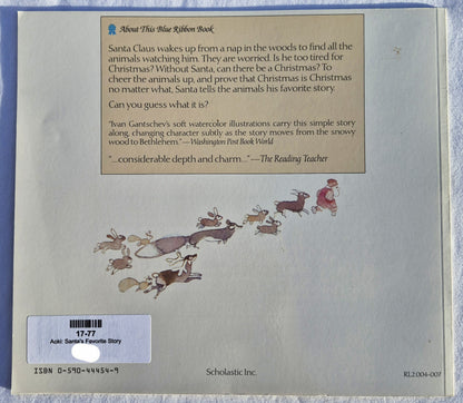 Santa's Favorite Story by Hisako Aoki; Ivan Gantschev (Very good, 1991, Pbk, 24 pages, Scholastic)