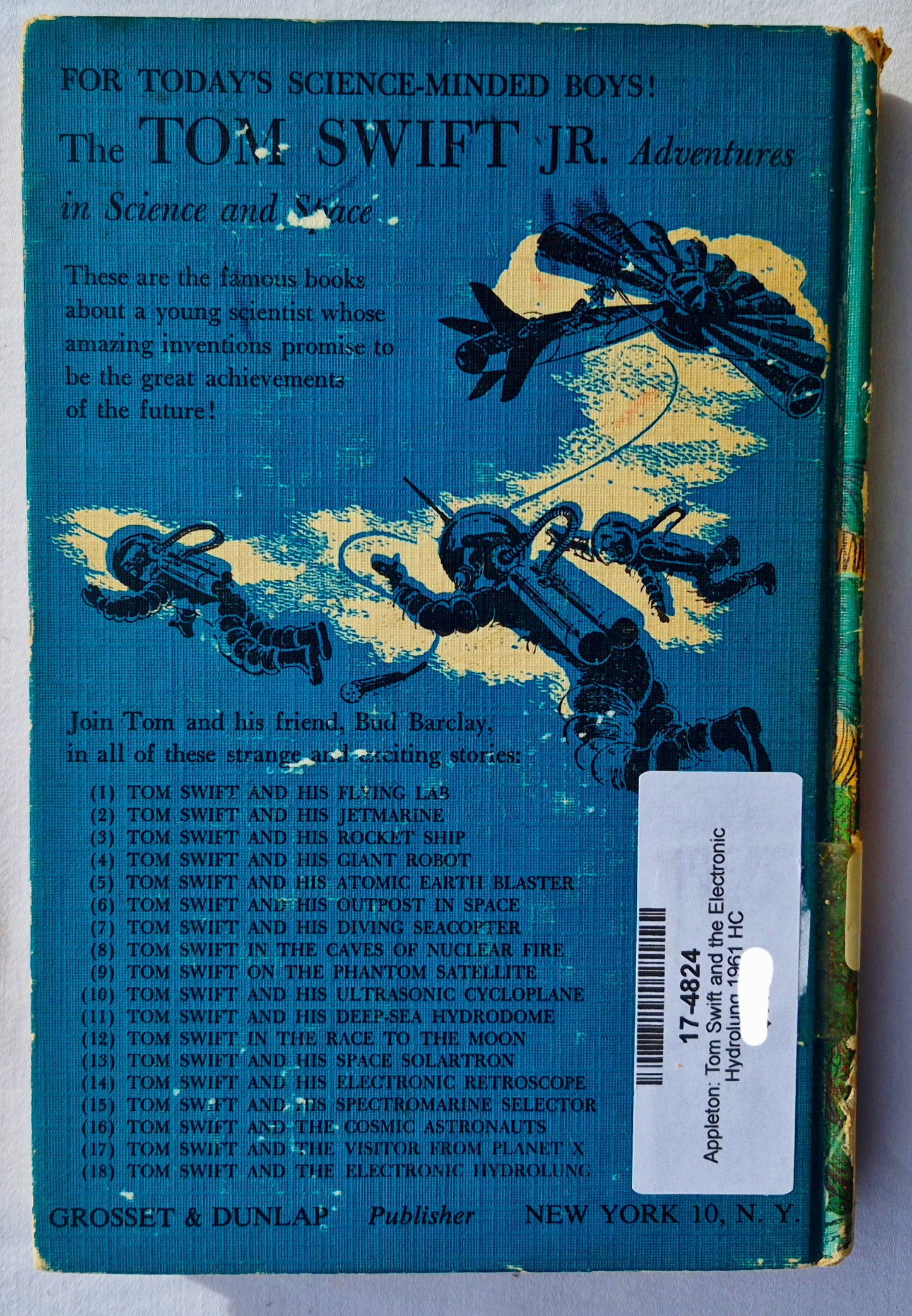 Tom Swift and His Electronic Hydrolung von Victor Appleton II (Gut, 1961, gebunden, 188 Seiten, Grosset & Dunlap)