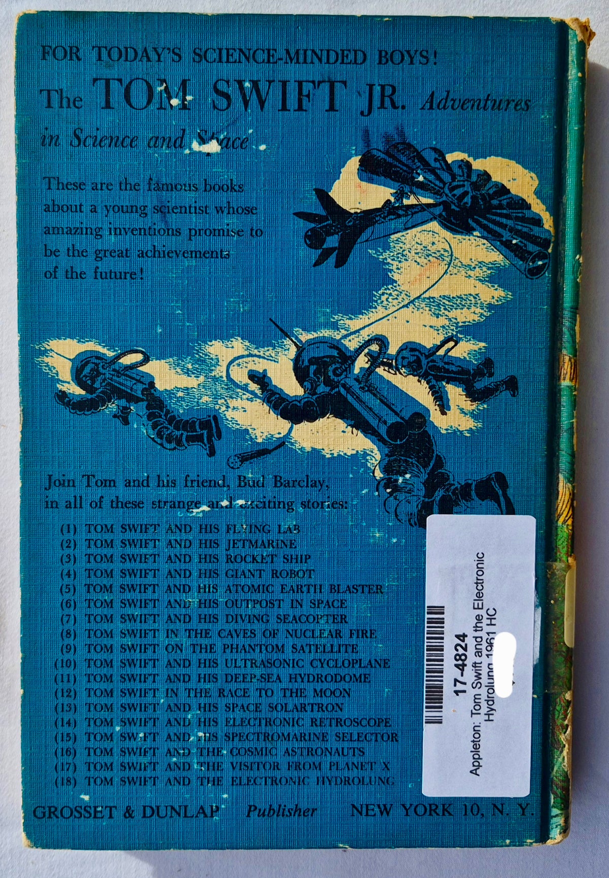 Tom Swift and His Electronic Hydrolung von Victor Appleton II (Gut, 1961, gebunden, 188 Seiten, Grosset & Dunlap)