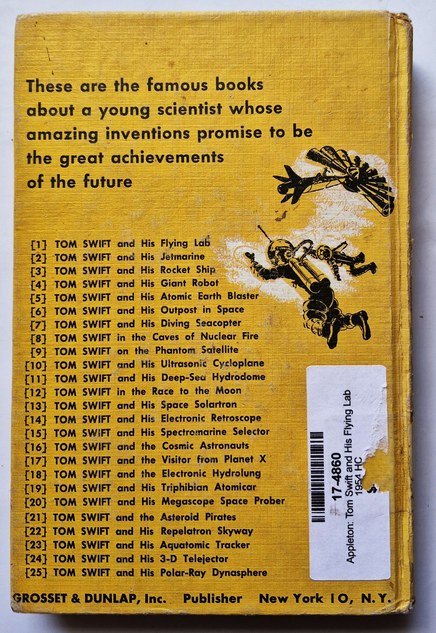 Tom Swift and His Flying Lab von Victor Appleton II (Gut, 1954, Gebundene Ausgabe, 208 Seiten, Grosset & Dunlap)