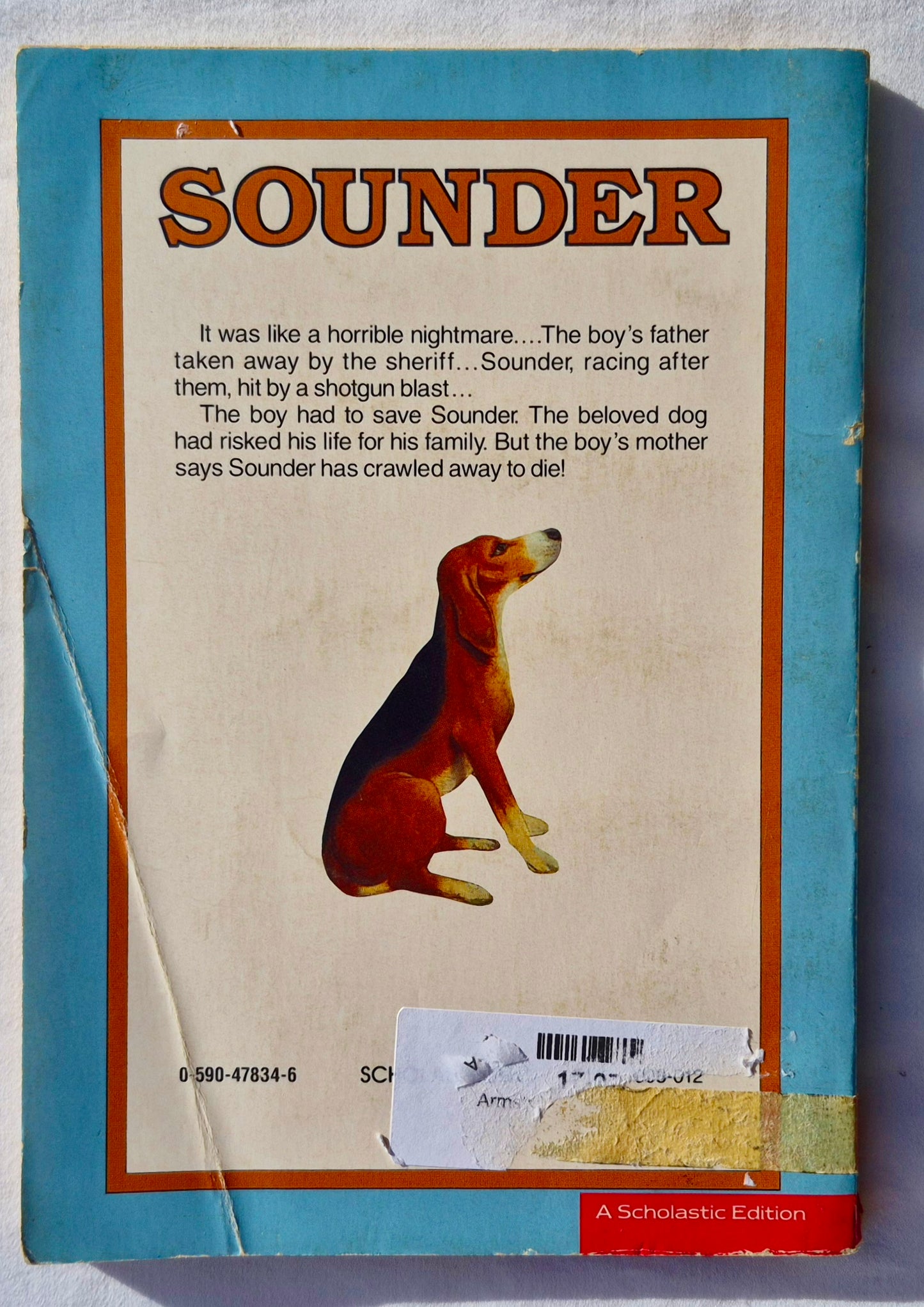 Sounder von William H. Armstrong (Gut, 1969, Taschenbuch, 116 Seiten, Scholastic)