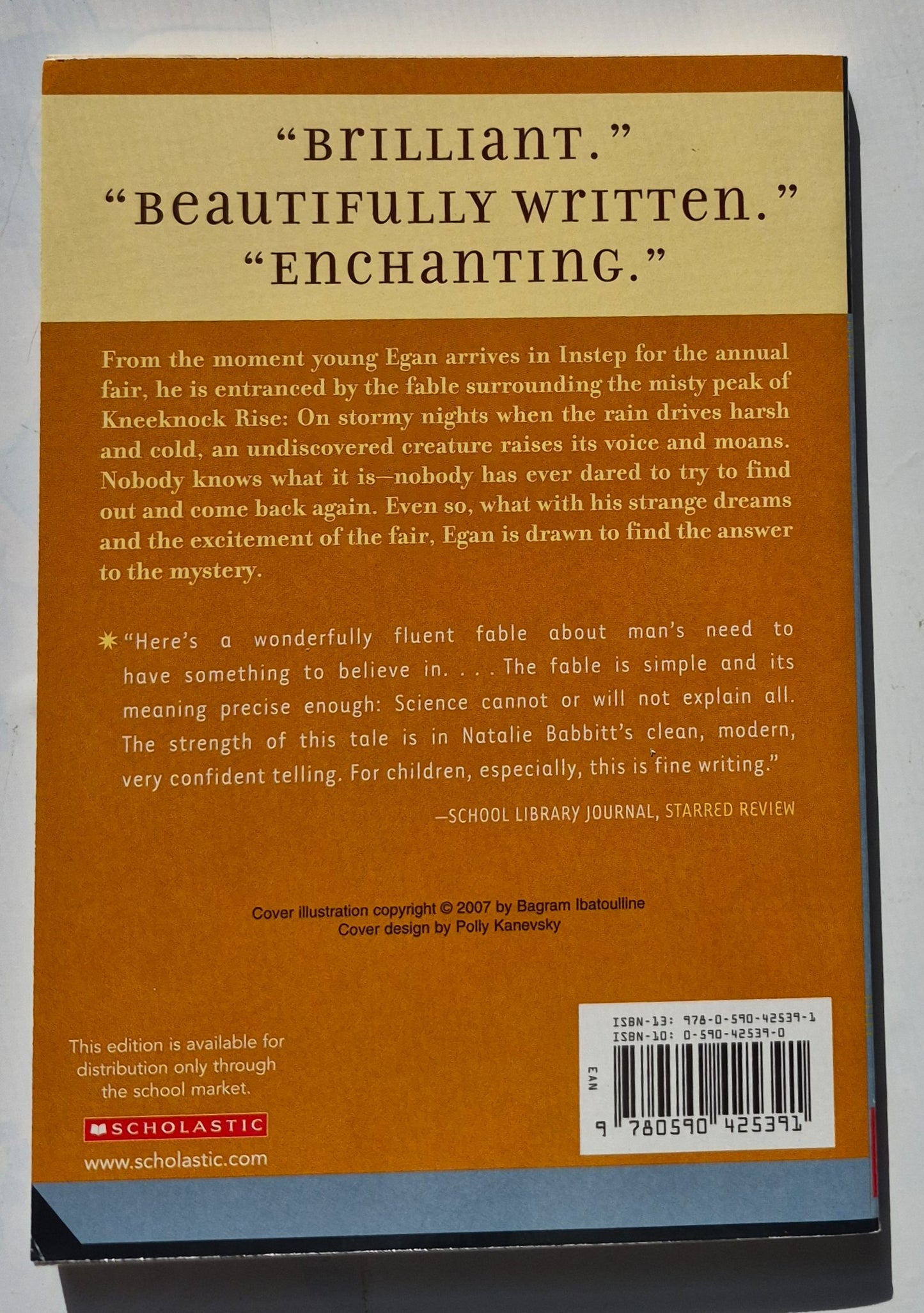 KneeKnock Rise by Natalie Babbitt (New, 2007, Pbk, 118 pages, Scholastic)