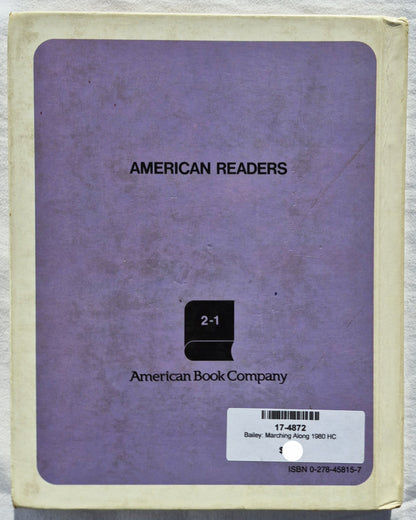 Marching Along Reader von Mildred Bailey; Barbara Burke (Sehr gut, 1980, geb., 256 Seiten, American Book Co.)