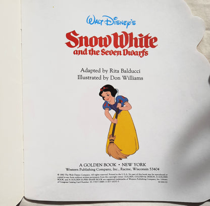 Snow White and the Seven Dwarfs by Rita Balducci; Walt Disney (Good, 1992, Pbk, 24 pages, Random House)