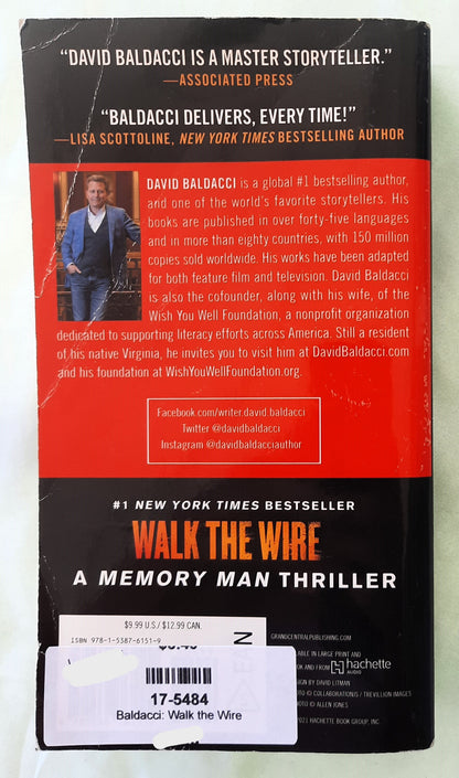 Walk the Wire by David Baldacci (Amos Decker #6, Good, 2021, Pbk, 510 pages, Grand Central Publishing)