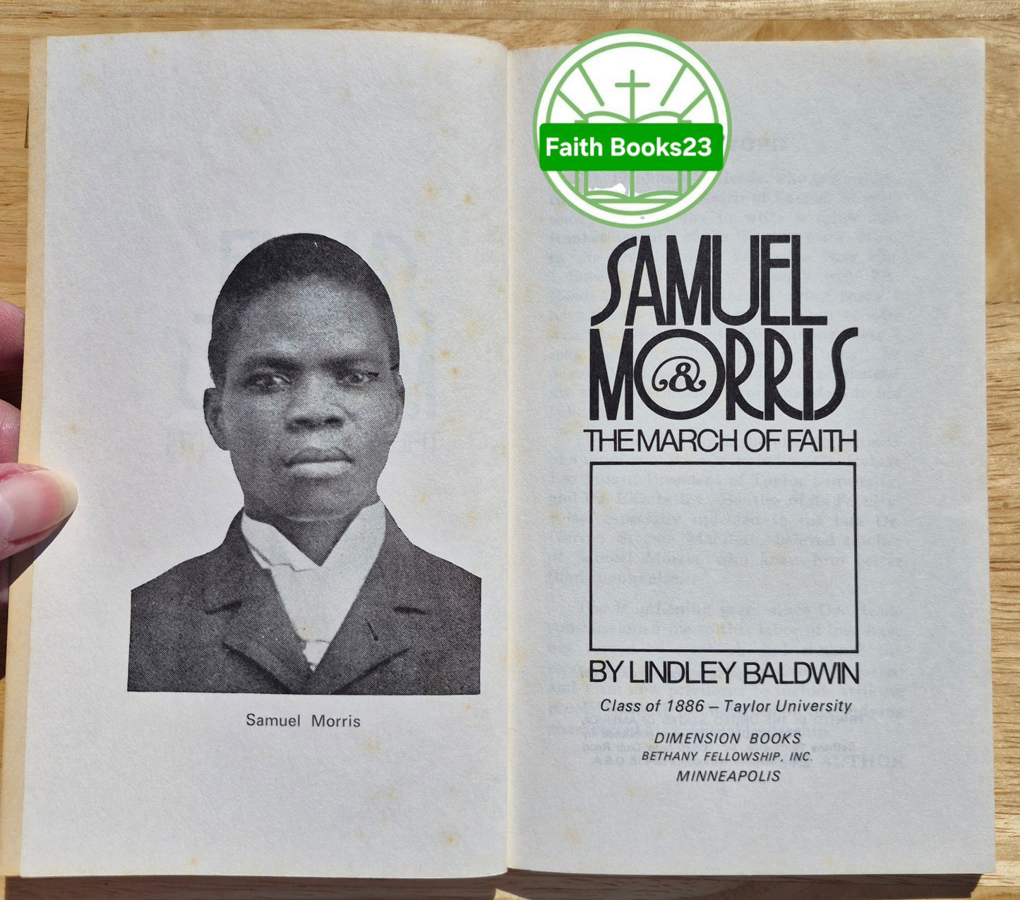 Samuel Morris: Der Glaubensweg von Lindley Baldwin (Sehr gut, 1971, TB, 94 Seiten, Dimension Books)