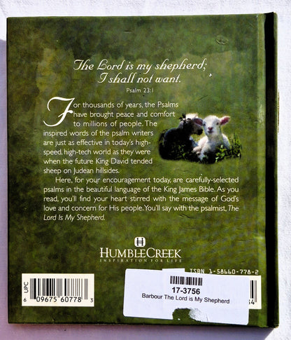 Der Herr ist mein Hirte: Geschenkbuch (Sehr gut, 2000, HC, 36 Seiten, Barbour Publishing)