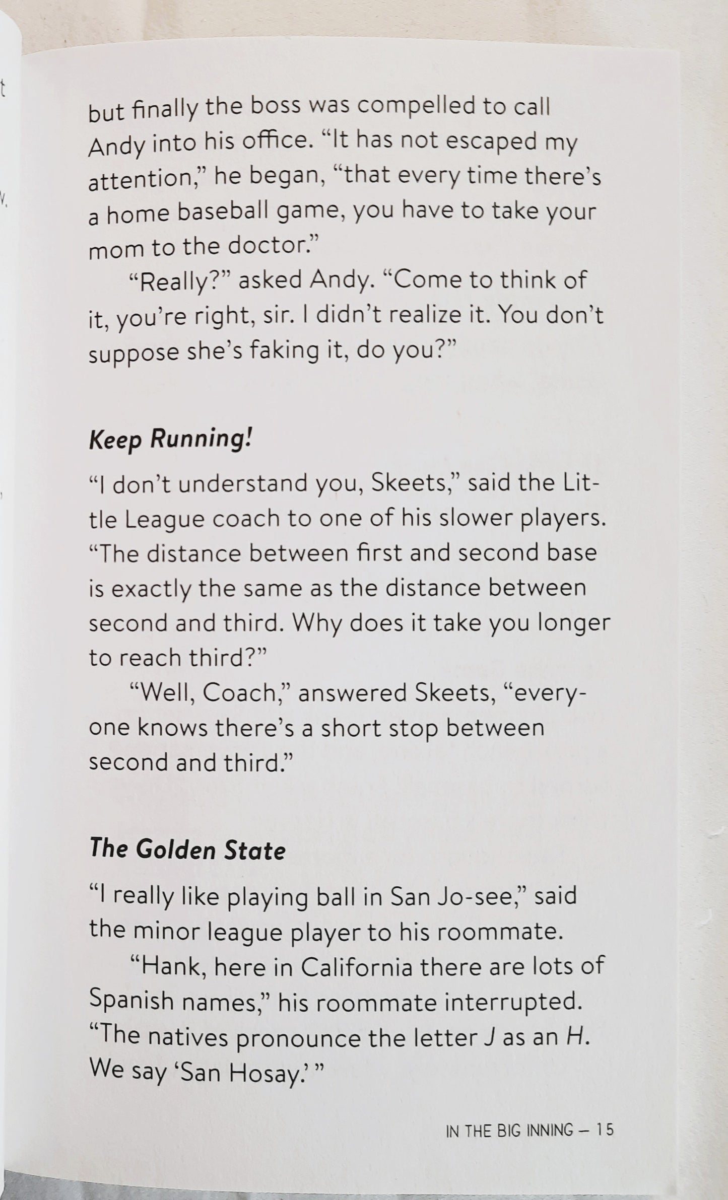 In the Big Inning Joke Book von Barbour Books (Neu, 2013, Pbk, 186 Seiten)
