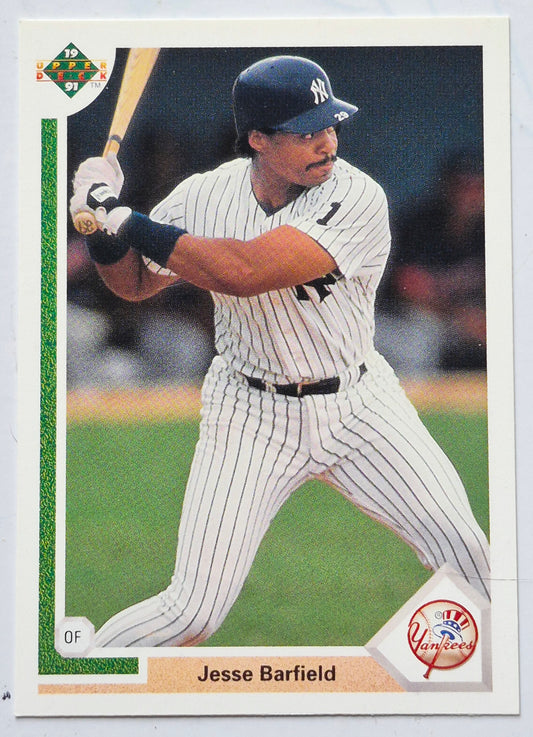 Barfield Jesse New York Yankees Outfield #485 Upper Deck 1991 Baseball Card