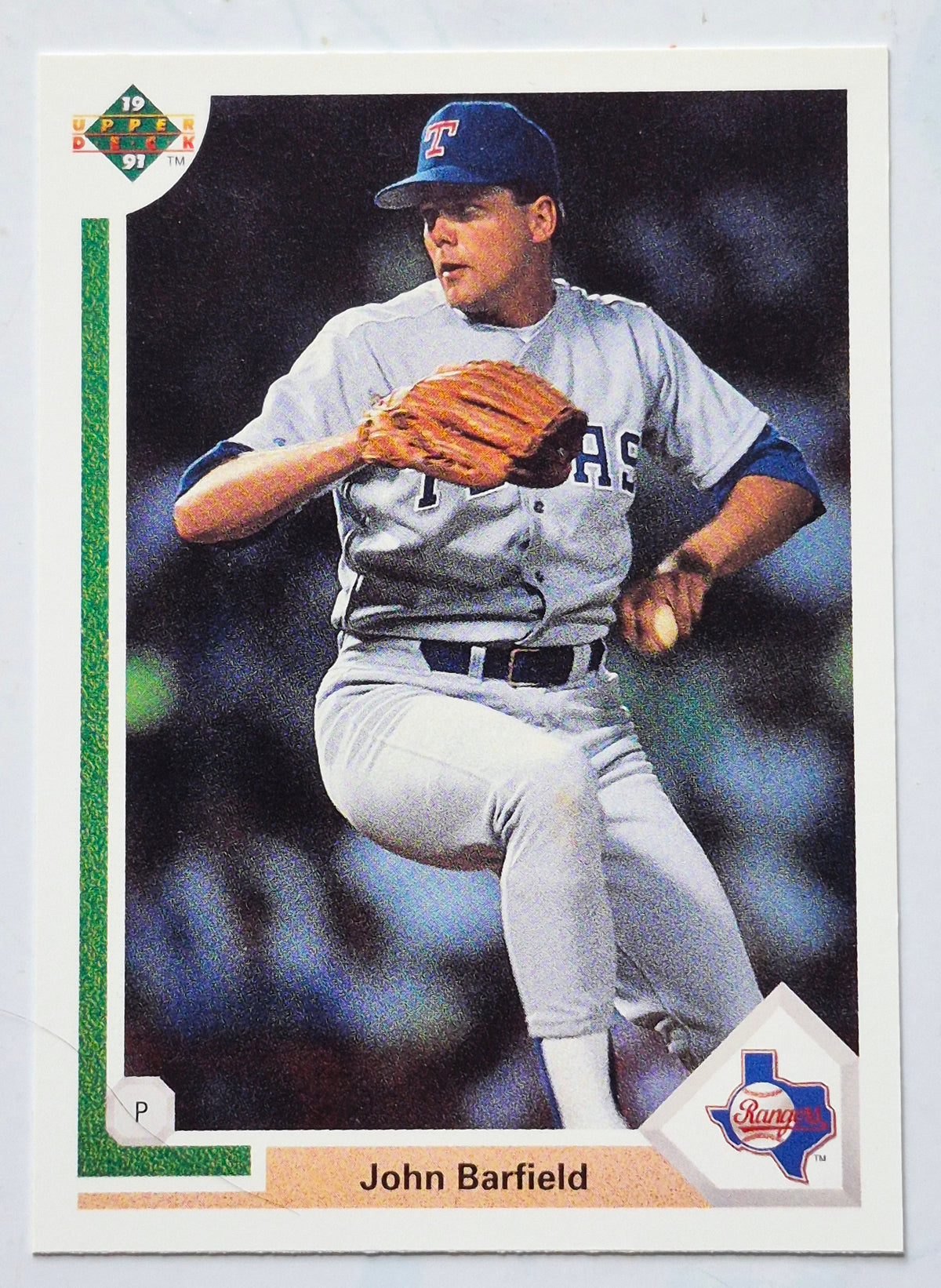 Barfield John Texas Rangers Pitcher #629 Upper Deck 1991 Baseball Card