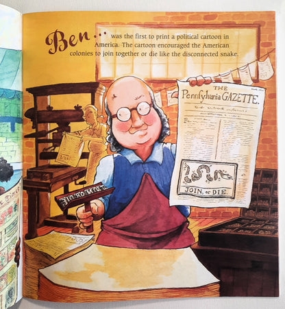 Now & Ben: The Modern Inventions of Benjamin Franklin by Gene Barretta (Very Good, 2012, Pbk, 40 pages, Scholastic)