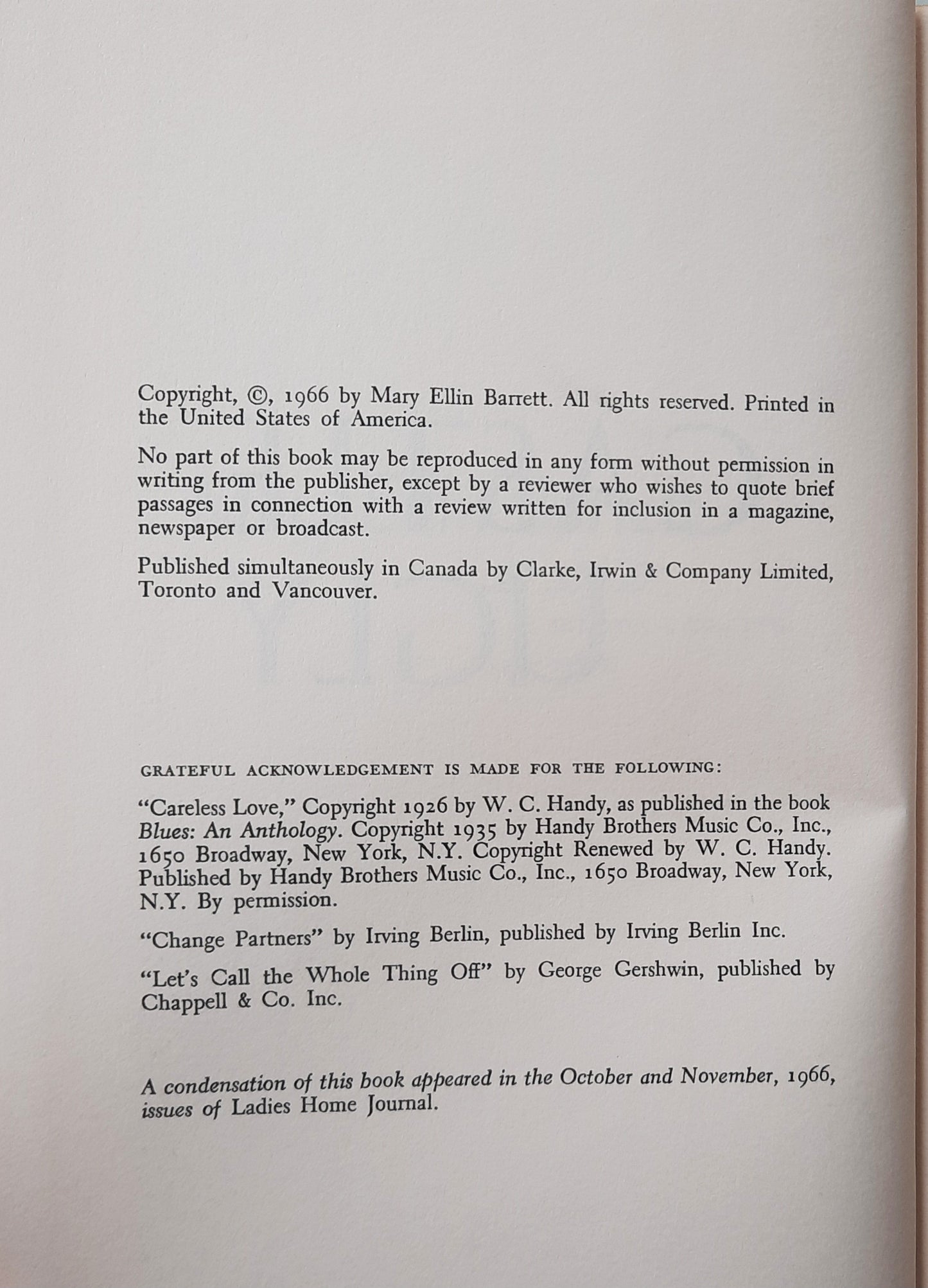 Castle Ugly von Mary Ellin Barrett (Gut, 1966, gebunden, 218 Seiten, E.P. Dutton & Co.)