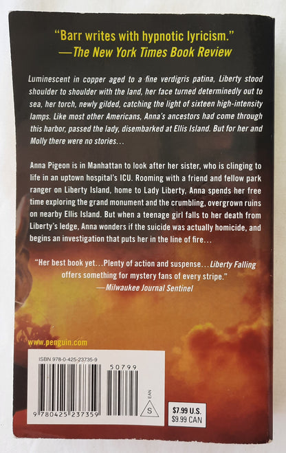 Libery Falling by Nevada Barr (Anna Pigeon Novel #7, Good, 2010, Pbk, 322 pages, Penguin)