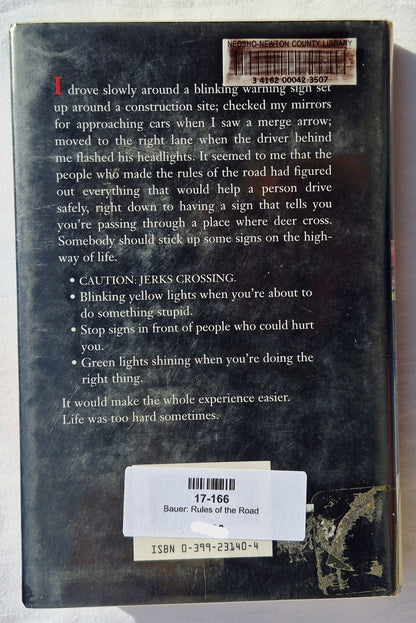 Rules of the Road von Joan Bauer (Sehr gut, HC, 1998, G.P. Putnam's Sons, 201 Seiten)