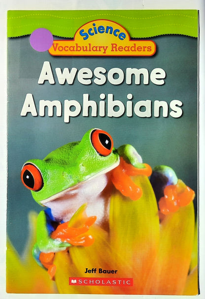 Science Vocabulary Readers: Awesome Amphibians by Jeff Bauer (Very good, 2009, Pbk, 16 pages, Scholastic)
