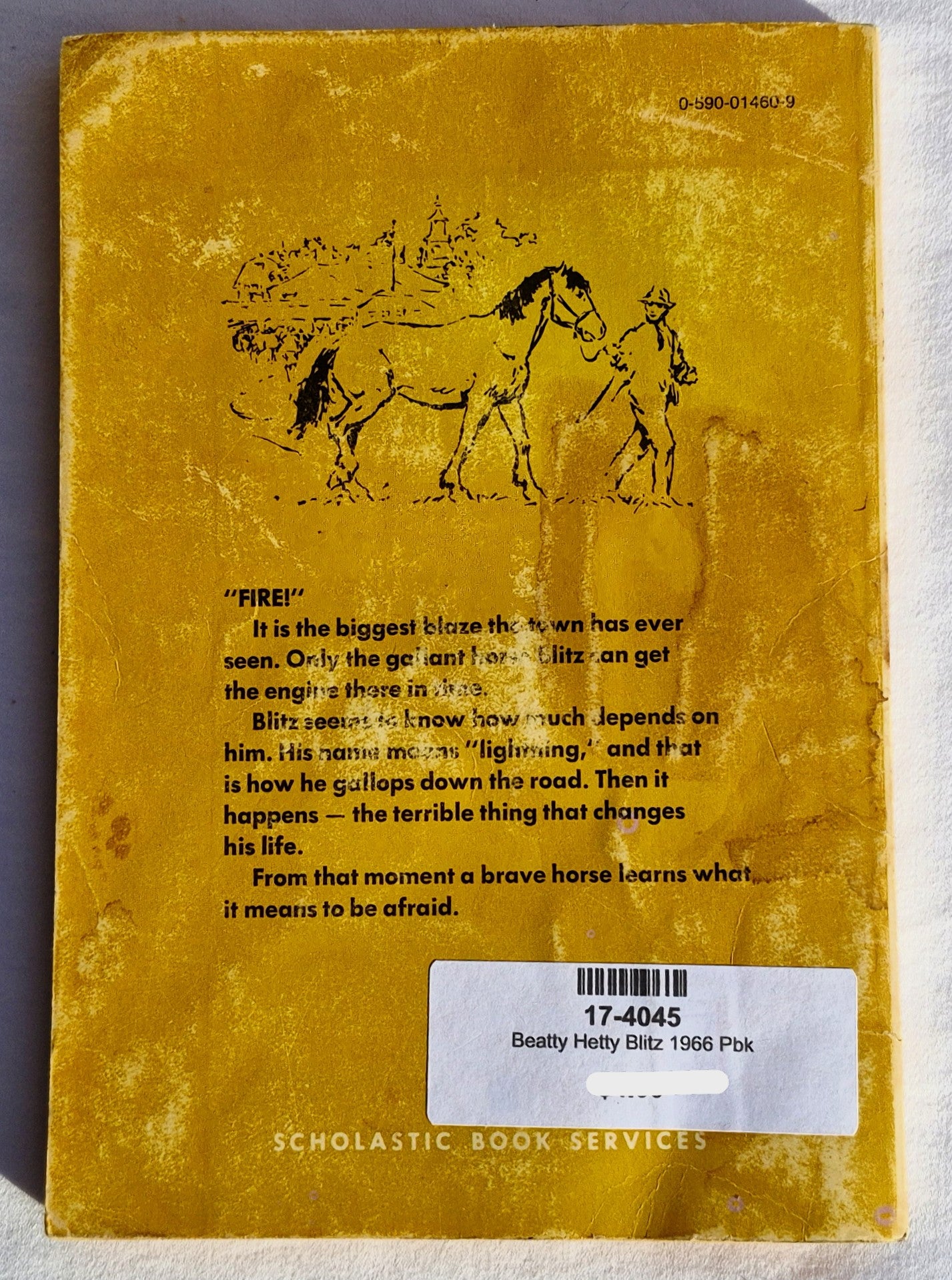Blitz by Hetty Burlingame Beatty (Good, 1966, Pbk, 128 pages, Scholastic)