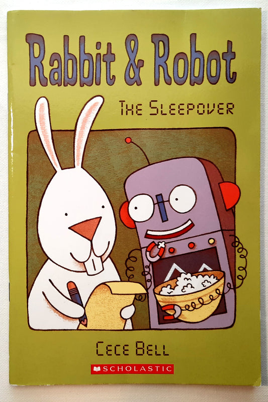 Rabbit & Robot: The Sleepover by Cece Bell (New, 2014, Pbk, 56 pages, Scholastic)