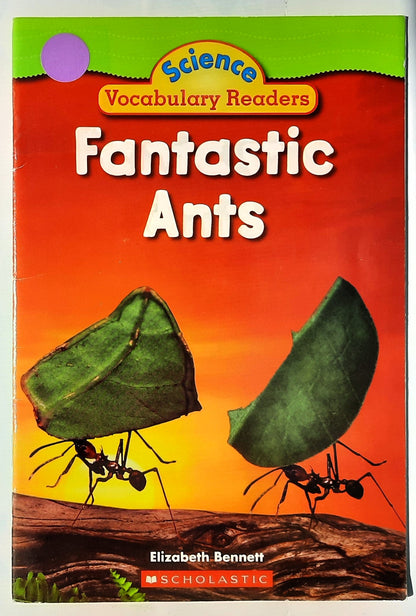 Science Vocabulary Readers: Fantastic Ants by Elizabeth Bennett (Very good, 2008, Pbk, 24 pages, Scholastic)