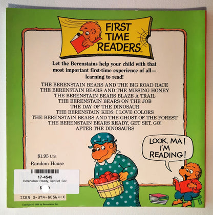 The Berenstain Bears Ready, Get Set, Go! by Stan & Jan Berenstain (Very good, 1988, Pbk, 32 pages, Random House)