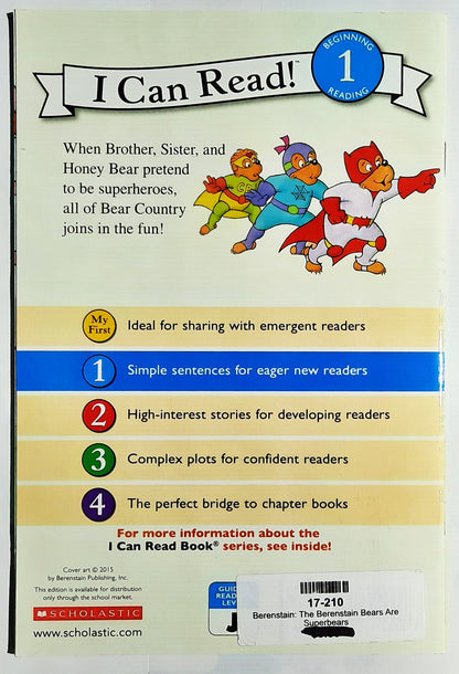 The Berenstain Bears Are Superbears by Mike Berenstain (Like New, 2016, Pbk, 32 pages, Scholastic)