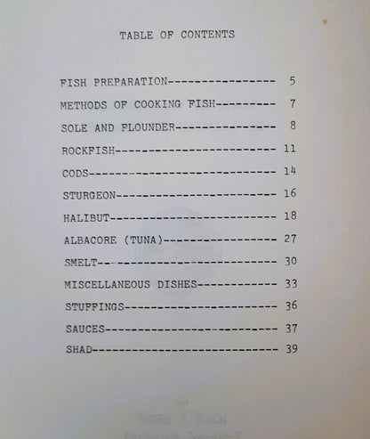 Marine Fish Cookbook by Iola I. Berg (Very good, 1969, Pbk, 40 pages, State of Washington Department of Fisheries)