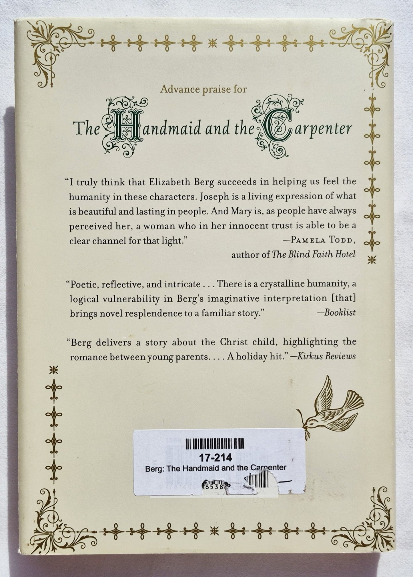 The Handmaid and the Carpenter von Elizabeth Berg (Neu, 2006, gebunden, 153 Seiten, Random House)