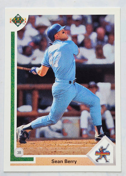Berry Sean Kansas City Royals 3rd Base #10 Upper Deck 1991 Baseball Card