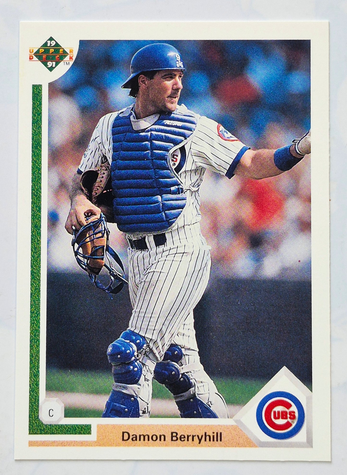 Berryhill Damon Chicago Cubs Catcher #319 Upper Deck 1991 Baseball Card