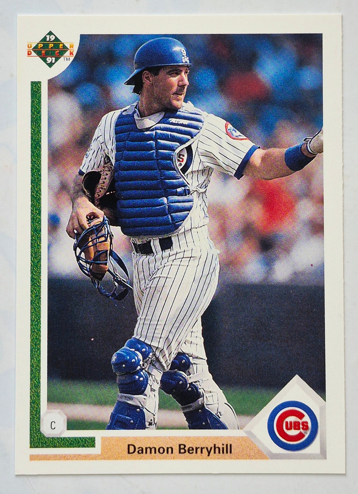 Berryhill Damon Chicago Cubs Catcher #319 Upper Deck 1991 Baseball Card