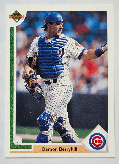 Berryhill Damon Chicago Cubs Catcher #319 Upper Deck 1991 Baseball Card