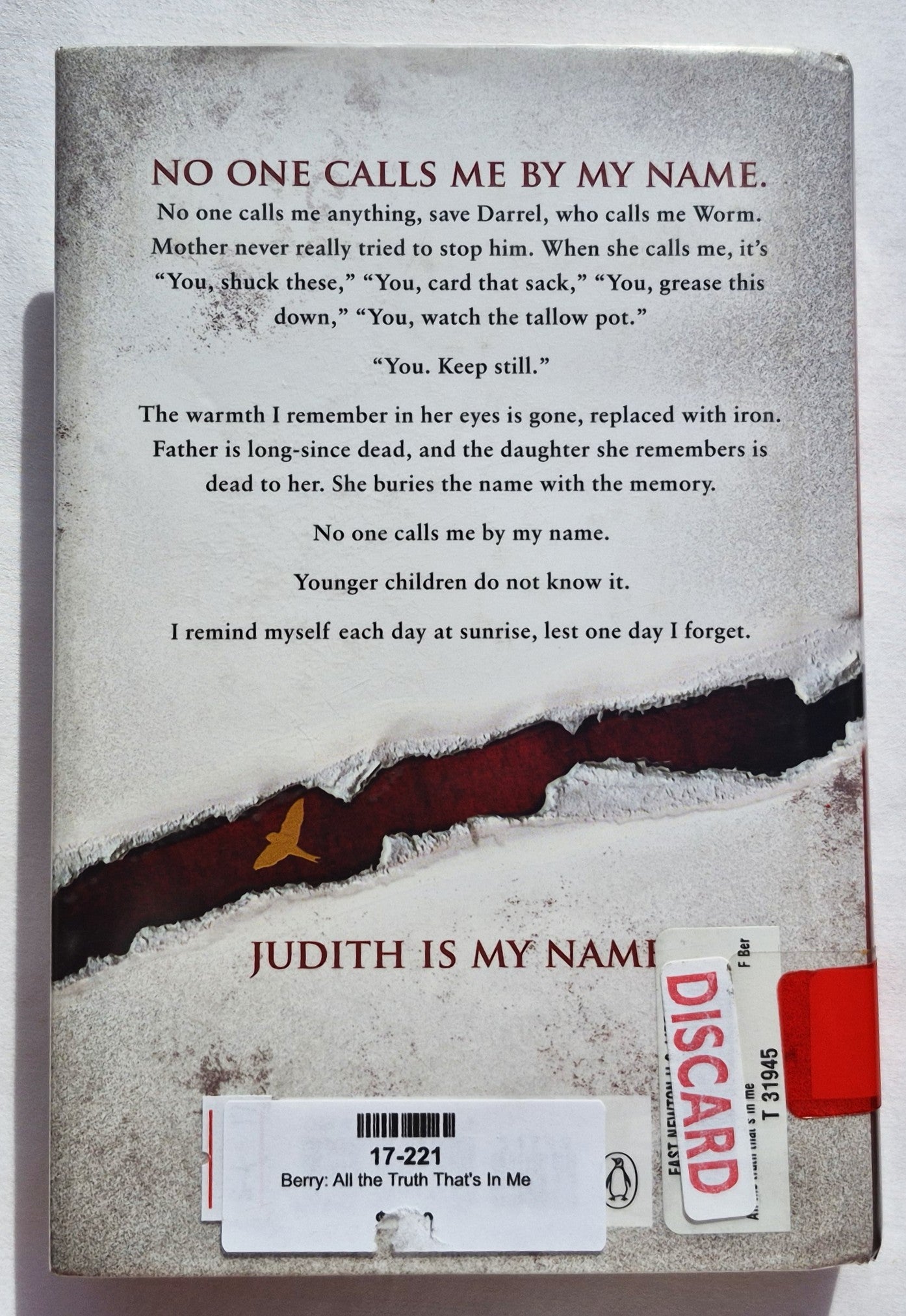 All the Truth That's in Me von Julie Berry (Sehr gut, 2013, gebunden, 274 Seiten, Viking Press)