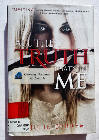 All the Truth That's in Me von Julie Berry (Sehr gut, 2013, gebunden, 274 Seiten, Viking Press)