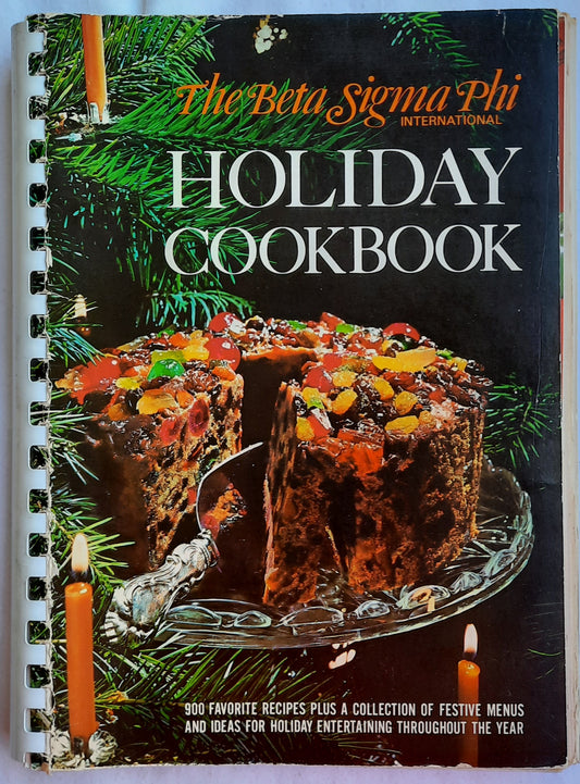 The Beta Sigma Phi International Holiday Cookbook (Good, 1971, Spiral Pbk, Favorite Recipes Press)