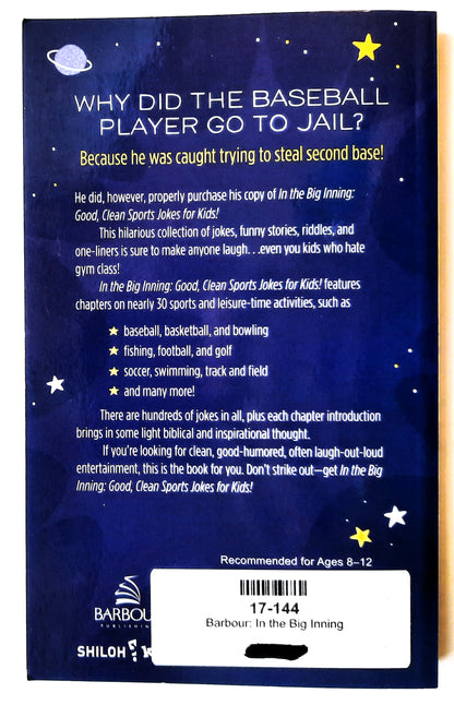 In the Big Inning Joke Book by Barbour Books (New, 2013, Pbk, 186 pages)