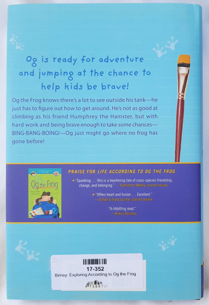 Exploring According to Og the Frog #2 by Betty G. Birney (New, 2019, HC, 144 pages, G.P. Putnam)