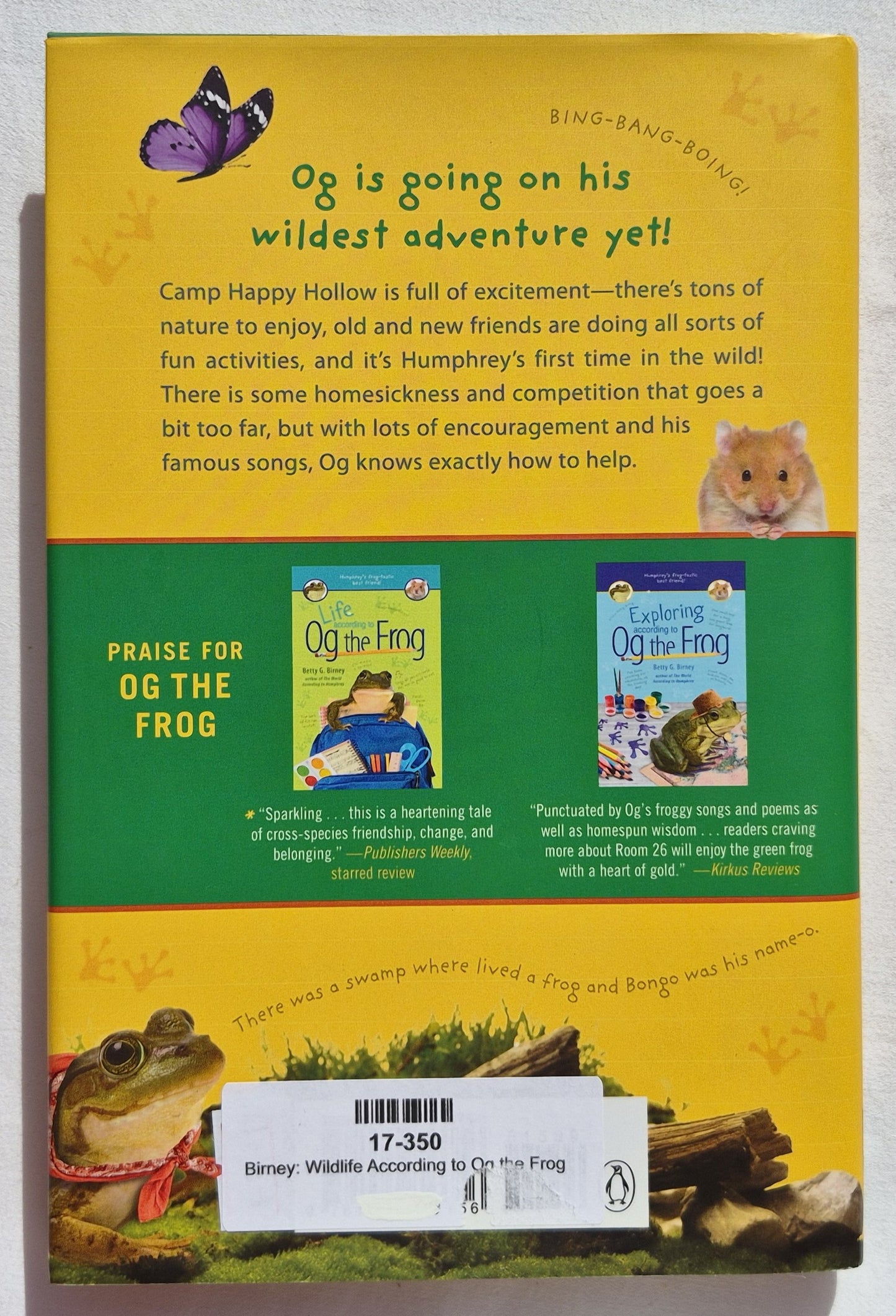 Wildlife According to Og the Frog by Betty G. Birney (Neu, 2020, geb., 144 S., G.P. Putnam)