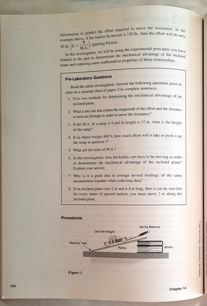 BJU Press The Physical World Laboratory Manual by Thomas Lamb; R. Terrance Egolf (Good, 2001, Pbk, 279 pages,