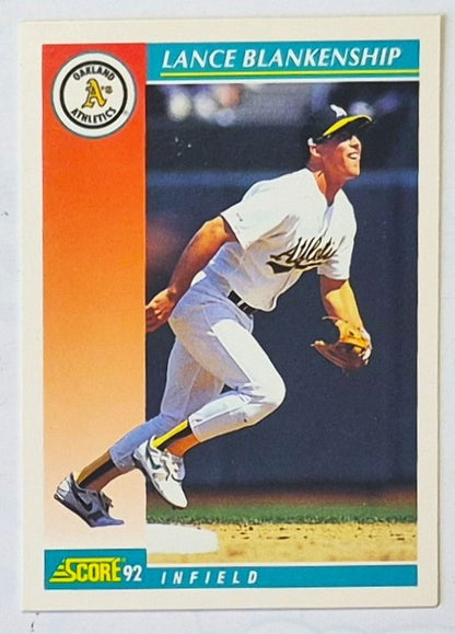 Scott Bailes California Angels Relief Pitcher 1992 Score #331 Baseballkarte (Exzellent)