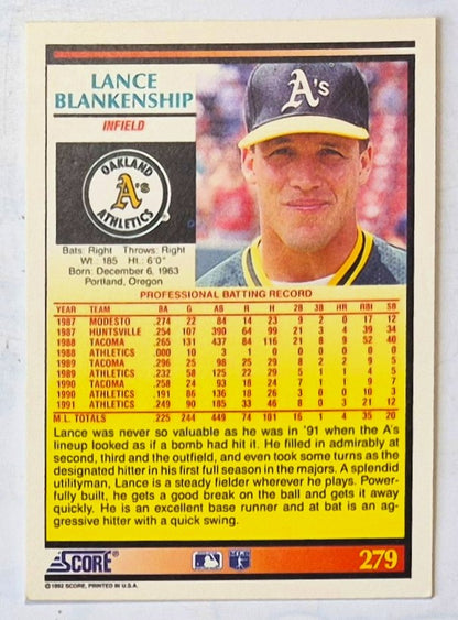 Scott Bailes California Angels Relief Pitcher 1992 Score #331 Baseballkarte (Exzellent)