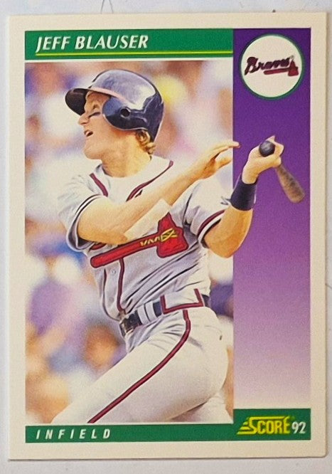 Scott Bailes California Angels Relief Pitcher 1992 Score #331 Baseballkarte (Exzellent)
