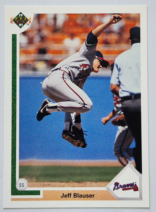 Score '92 Jeff Blauser Atlanta Braves Infield Baseballkarte #362 Fast Neuwertig