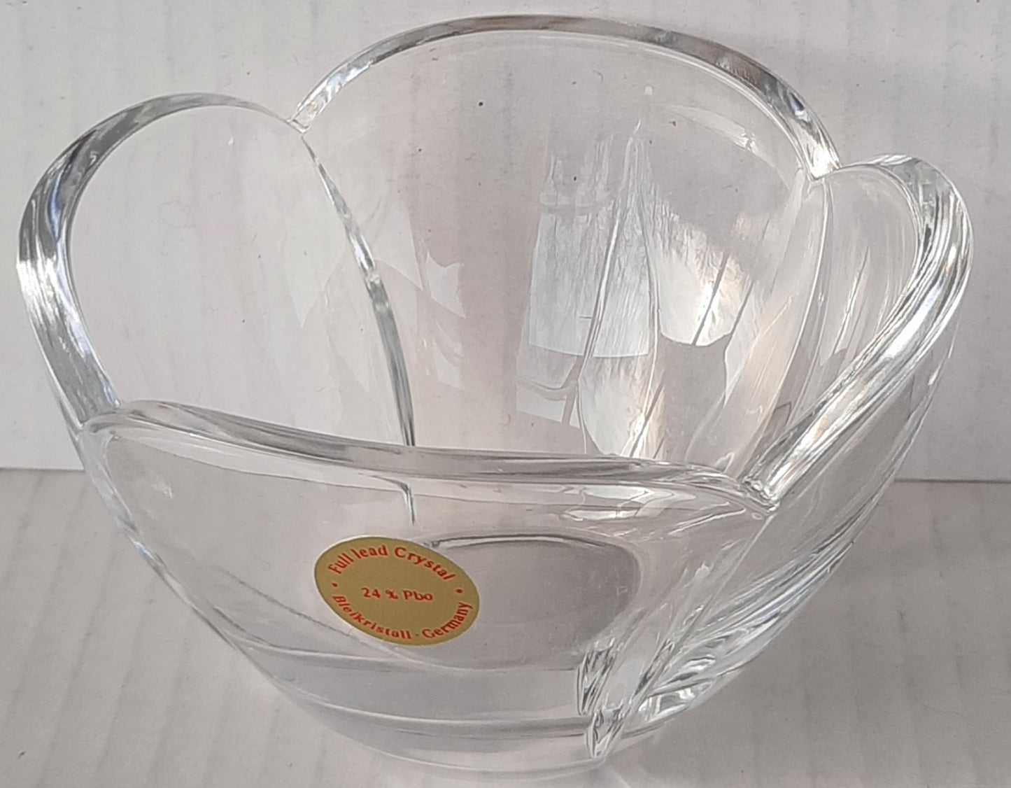 Vintage Full Lead Crystal Finger Bowl 24% Pbo by Bleikristall, Germany - Like new condition