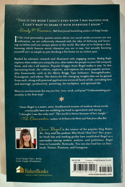Reading People: How Seeing the World Through the Lens of Personality Changes Everything von Anne Bogel (Neu, 2017, Taschenbuch, 217 Seiten, Baker Books)