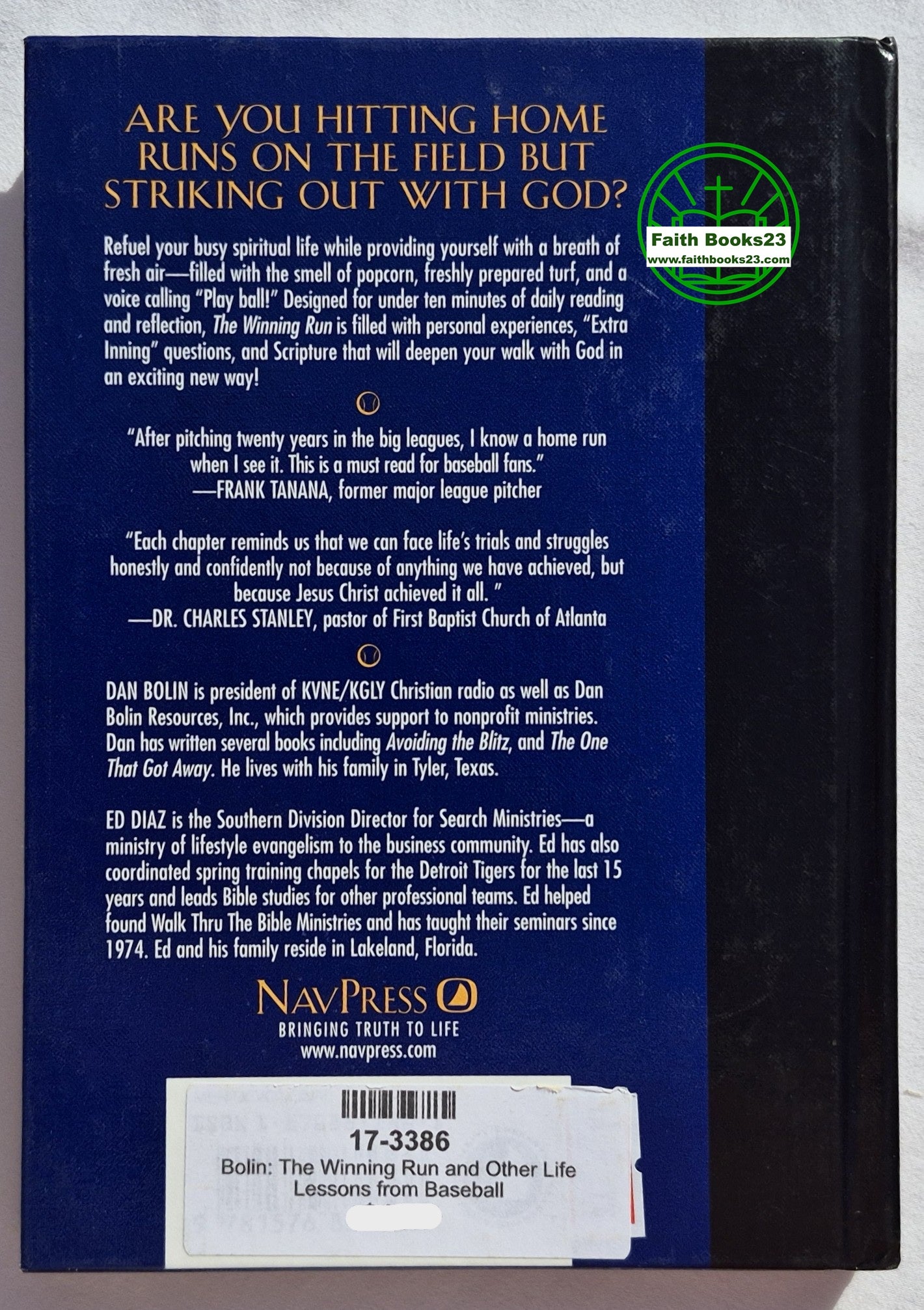 The Winning Run and Other Life Lessons from Baseball von Dan Bolin; Ed Diaz (Sehr gut, 1999, Gebundene Ausgabe, 126 Seiten, NavPress)