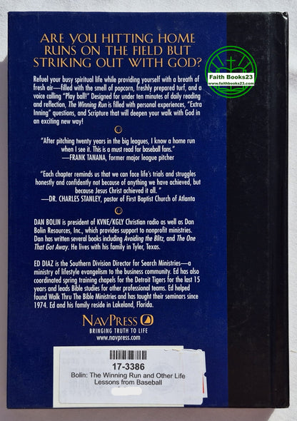 The Winning Run and Other Life Lessons from Baseball von Dan Bolin; Ed Diaz (Sehr gut, 1999, Gebundene Ausgabe, 126 Seiten, NavPress)