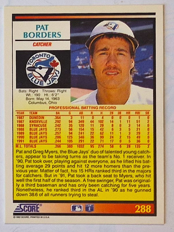 Scott Bailes California Angels Relief Pitcher 1992 Score #331 Baseballkarte (Exzellent)